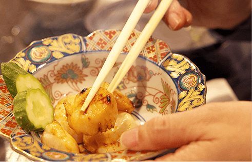 帆立のバター醤油